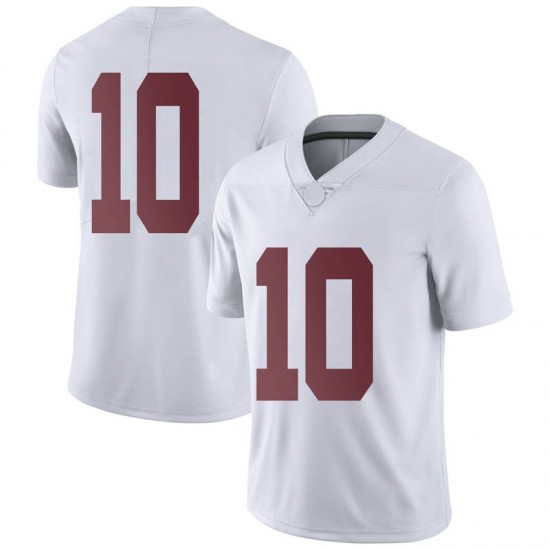 Alabama Crimson Tide Men's Ale Kaho #10 No Name White NCAA Nike Authentic Stitched College Football Jersey TP16K17AC